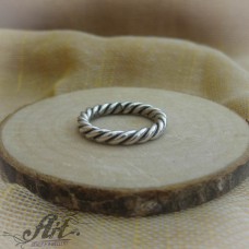 Сребърен пръстен без камъни R-192