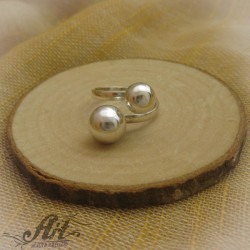Сребърен пръстен без камъни R-519