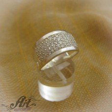 Сребърен дамски пръстен с цирконий R-542