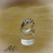 Сребърен пръстен без камъни R-211