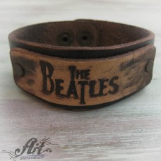 Гривна от естествена кожа " The Beatles" BS-045