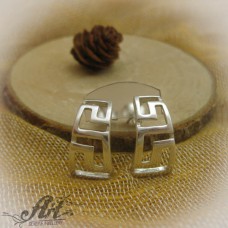 Сребърни обеци  " Версаче" E-684