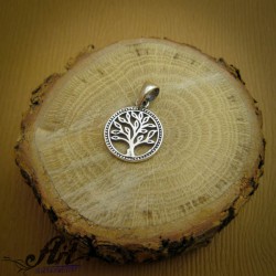 Сребърен медальон "Дървото на живота" P-682