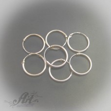 Сребърни обеци халки - 1,0 см. E-281