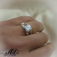 Сребърен дамски пръстен с цирконий  R-713
