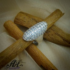 Сребърен дамски пръстен с цирконий R-266