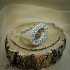  Сребърен дамски пръстен с цирконий R-278