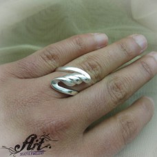 Сребърен пръстен без камъни R-735