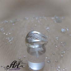 Сребърен дамски пръстен с цирконий  R-875