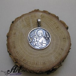 Сребърен медальон "Богородица с Младенеца" P-968