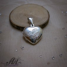 Сребърен отварящ се медальон "Сърце" P-1179