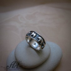 Сребърен дамски пръстен "Слонче" R-1034