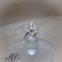 Сребърен дамски пръстен "Пеперуда"  R-1040
