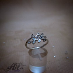 Сребърен пръстен с циркони  R-1123