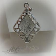 Сребърен медальон "Богородица с Младенеца" P-232