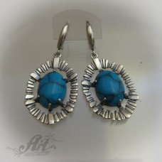 Сребърни обеци с естествени камъни - E-513 Сребърни обеци с естествени камъни - E-513