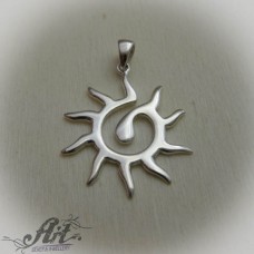 Сребърен медальон " Слънце" P-547